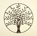 Tree of Life Circle Framed Metal Abstract Wall Art