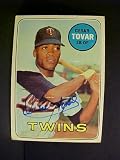 Cesar Tovar Minnesota Twins #530 1969 Topps Signed Baseball Card