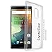 Orzly Fusion Bumper Case Cover Shell (V2.0) for Oneplus 2 / OnePlus Two - Protective Hard Cover with Impact Absorbing Rubber Rim and Anti-Scratch Clear Back Panel (100% Clear)