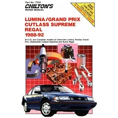 Lumina/Grand Prix Cutlass Supreme Regal 1988-92 (Chilton Model Specific Automotive Repair Manuals)