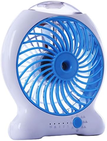 TEDO SW-001 Mini USB Misting Compact Easy To Carry Fan with Rechargeable Battery and Personal Cooling Humidifier(Blue)