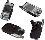 Cellet Palm Treo 600, 650, 700P, 700W, 700WX Black Cyber Case with Locking Swivel Clip