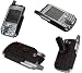 Cellet Palm Treo 600, 650, 700P, 700W, 700WX Black Cyber Case with Locking Swivel Clip