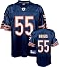 Lance Briggs Jersey: Reebok Navy Replica #55 Chicago Bears Jersey - Medium