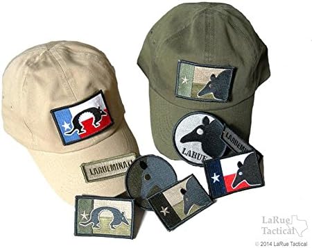 LaRue Tactical Morale Patch Front Panel Velcro Baseball Cap (With-Out Patches, Black)