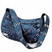 Denim Purse with Studs Crafted from Vintage Denim