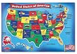 Melissa & Doug USA Map 51pc Floor Puzzle
