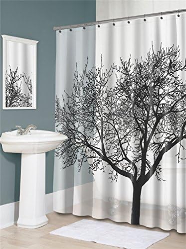 Airstomi Tree Style Waterproof fashion Shower Curtain For Bathroom - Black