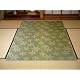国産い草花ござカーペット　「六つ葉」 サイズ：江戸間6畳（約261x352 ｃｍ)　カラー：グリーン(#4129606)