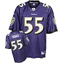 Terrell Suggs Jersey: Reebok Purple Replica #55 Baltimore Ravens Jersey