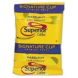 o Superior Coffee o - Hazelnut Flavor Ground Gourmet Regular Coffee, 1-1/2oz Packets, 24/carton