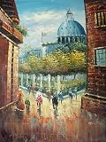 20X24 inch Cityscape Hand-painted Oil Painting French Paris