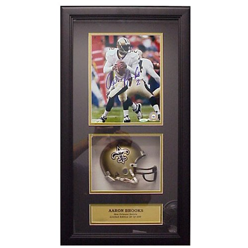 Buy Tristar New Orleans Saints Aaron Brooks Signed Shadowbox by Tristar