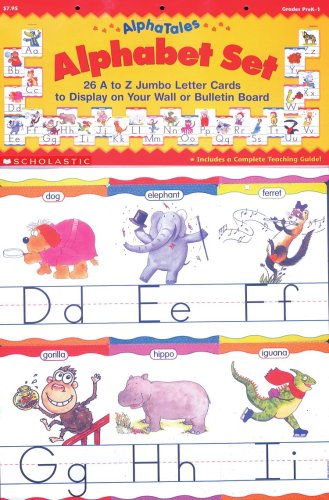 AlphaTales: Alphabet Set: 26 A to Z Jumbo Letter Cards to Display on Your Wall or Bulletin Board 5191G8eX41L Store