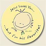 AutoCoaster ~ Jesus Loves You ~ Tile Drink Coaster for car cupholder ~ code 359