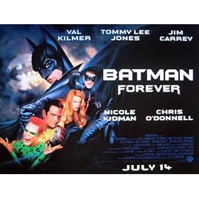 Batman Forever - Movie Poster Print - 12 x 16 inches - Val Kilmer, Chris O'Donnell, Jim Carrey, Nicole Kidman, Tommy Lee Jones