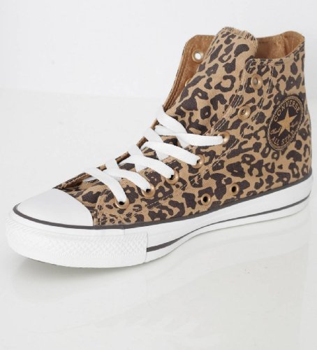 Converse Ctas Cheetah Hi 289130-55-11, Damen Sneaker, Beige (Beige/Noir), EU 39