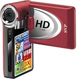 SVP T400-Red 1280x720p True HD Camcorder with 2.4
