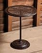 23.75" Pierced Metal Pedestal Table 23.75" Pierced Metal Pedestal Table