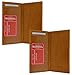 Marshal Checkbook Covers - Set of 2 - Genuine Leather (Tan-Tan)
