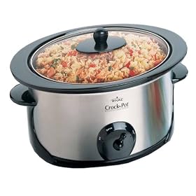 Rival 5065BCI/UK Stainless Steel Crock Pot Slow Cooker 6.5ltr