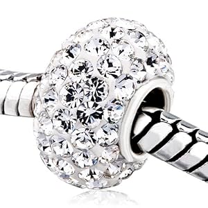 Maman Je T'aime - Pugster Bijoux Drops Femme Charms925 Sterling Silver White Swarovski Crystal Perles - GB_MYSS01_X04