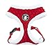 Puppia Blitzen Harness-A for Pets, Red, Medium