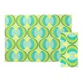 Deco Spiral Table Linen Set - Turquoise