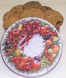 Gourmet Food : Scott's Cakes 1 lb. Brownie Chunk Cookies in a Classic Wreath Tin