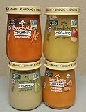 Beech Nut Organic Baby Food Stage 1 (Set of 4 Including Carrots, Apples, Pears, Sweet Potatoes) Plus Bonus Baby Item