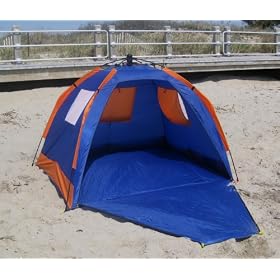 ABO Gear Instent Pop-Up Beach Shelter SPF 50 - Limited Sports Edition w/ BONUS Beach Bag