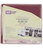 Renaissance Cloth Strap Hinge Scrapbook Album - 12