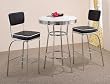 3 Piece 50s Bar Table Set By Coaster Furniture