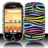 For T-Mobil Samsung Gravity Smart T589 Accessory - Rainbow Zebra Design Har ....