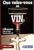 Revue Jeunes Editions  / Que valez-vous en vin ?