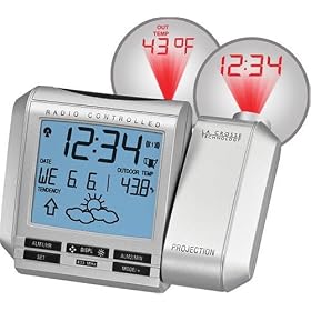 La Crosse Technology WT-5432 Projection Alarm Clock with Forecast