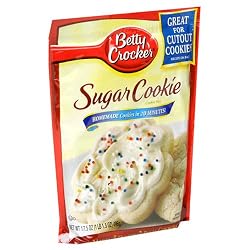 Betty Crocker Cookie Mix, Sugar, 17.5-Ounce Pouches (Pack of 12)