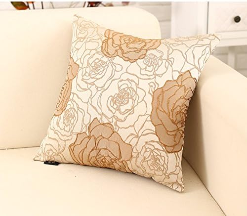 European style fashion cotton Office sofa pillow/ plant flower cushion/ cushion/[Lumbar pillow]/ cushion-A 40x40cm(16x16inch)VersionB