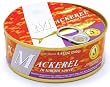 "MACKEREL" (In Tomato Sauce) "LATVIA", Packaged in Easy Open Metal Can, 240g. "Brivais Vilnis"
