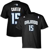 adidas Orlando Magic #15 Vince Carter Black Net Player T-shirt (XX-Large)