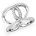 Sz 5 Sterling Silver Cubic Zirconia CZ Band Ring