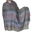 Indian Shawl Jamawar Wool Wrap 80 x 40 inches (jmwr710)