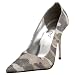 The Highest Heel Women's Glitzee Pump,Silver-SCAM,5 M US