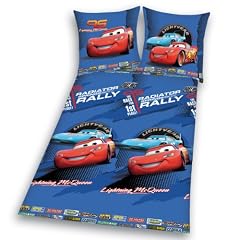 Herding 463003050 Cars Flanell Bettw�sche, Kopfkissenbezug: 80 x 80 cm, Deckenbezug: 135 x 200 cm