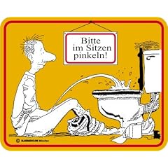 Fun-Schilder " 1A - Sitzpinkler !!! "