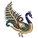 1 Pc Peacock Sequin Bullion Embroidery Applique Patch Free Shipping