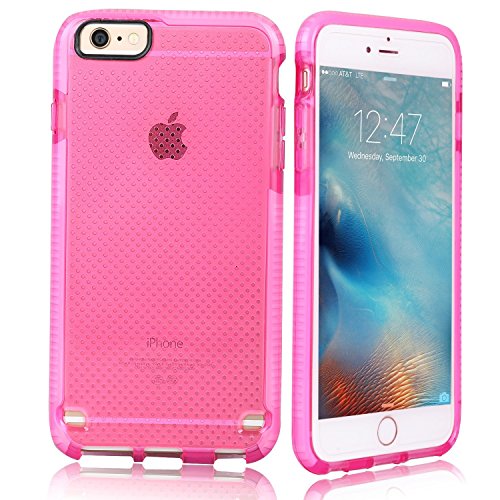 iPhone 6S Plus Case, HD Screen Protector, Yemo® Case [Scratch  Protection][Drop Protection][Shockproof] TPU Hybrid Soft Mesh Drop Impact  Bumper Cover