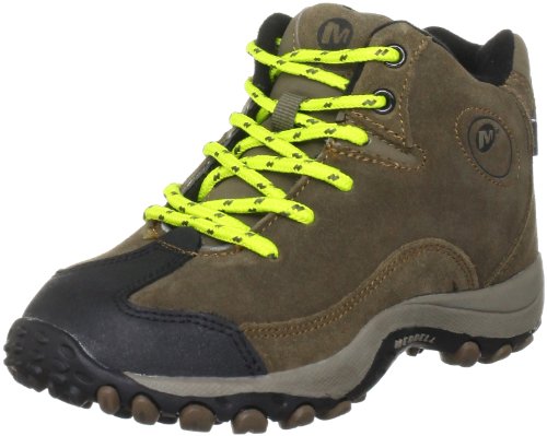 Merrell CHAM SPIN WTPF KIDS J95405, Chaussures de randonnée mixte enfant - Marron-TR-F4-235, 33 EU