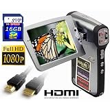 SVP T700 FULL HD 1080p 3.0 LCD BLACK DIGITAL VIDEO CAMCORDER + CAMERA! (16GB SD Included)