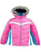 Protection System Kids Coat, Girls Chevron-print Pink Glo 14 Kids Jackets